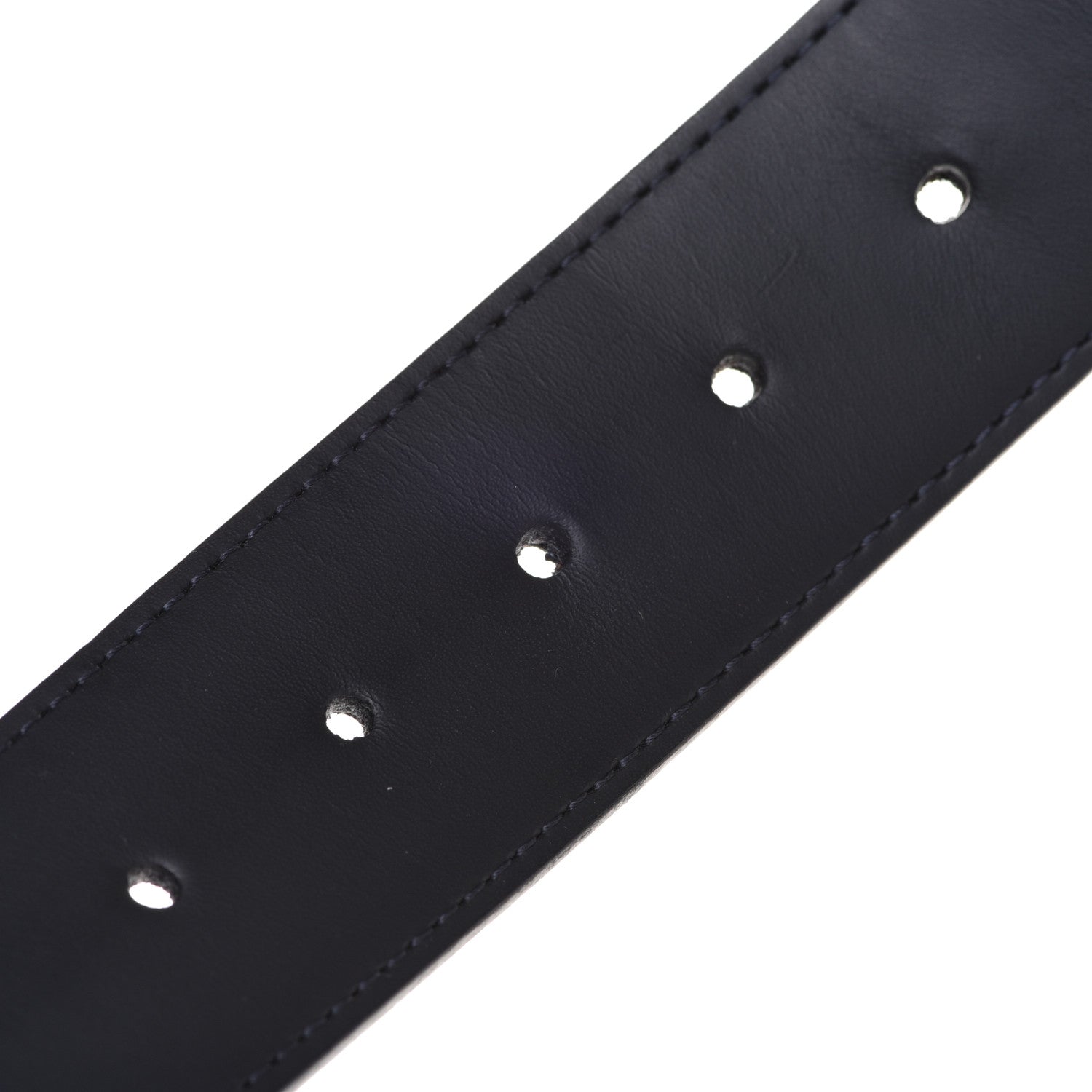 Louis Vuitton Damier Cobalt Calfskin 40mm LV Initiales Reversible Belt 90 36 Black 5 of 6