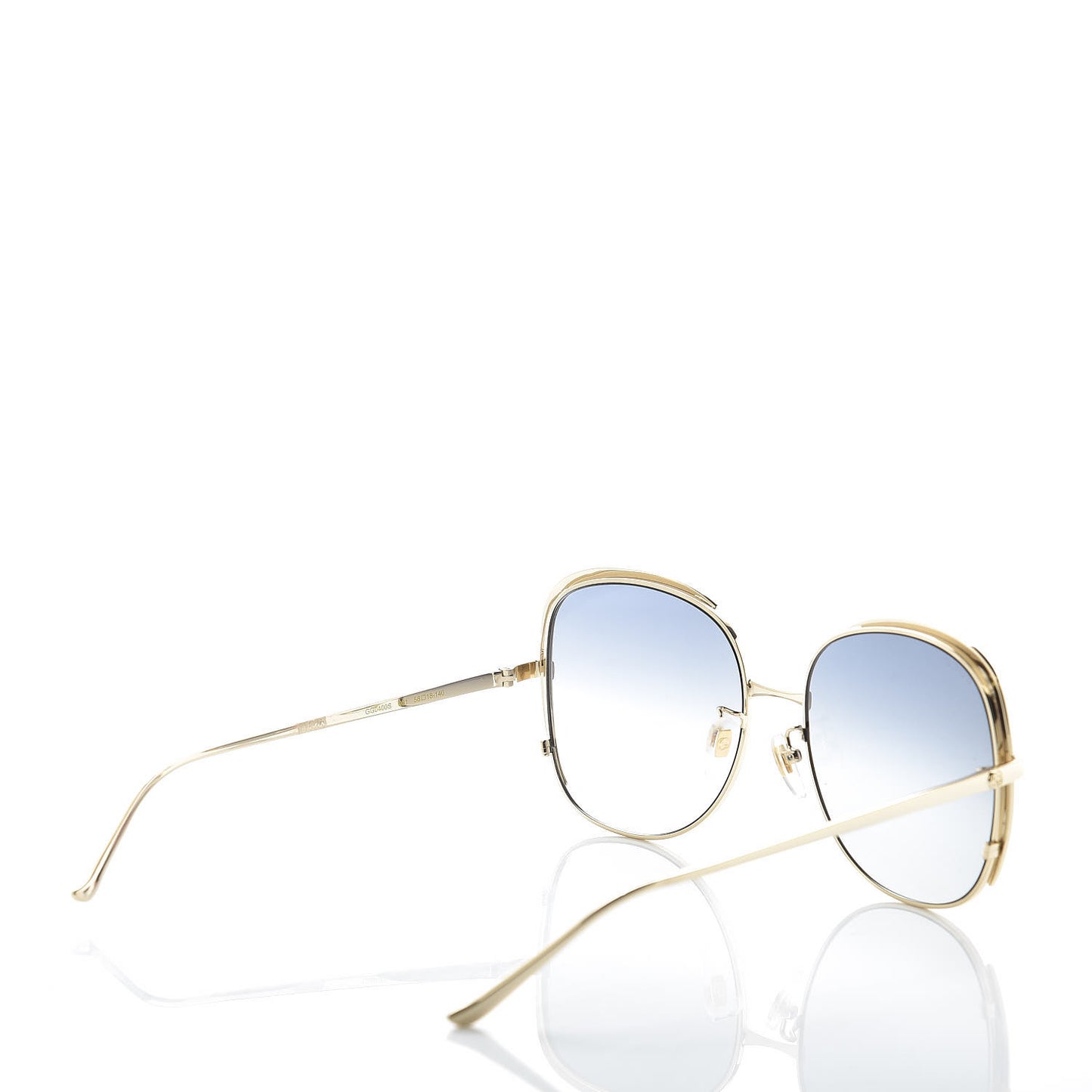 Acetate Oversize Square Frame GG0400S Sunglasses Gold
