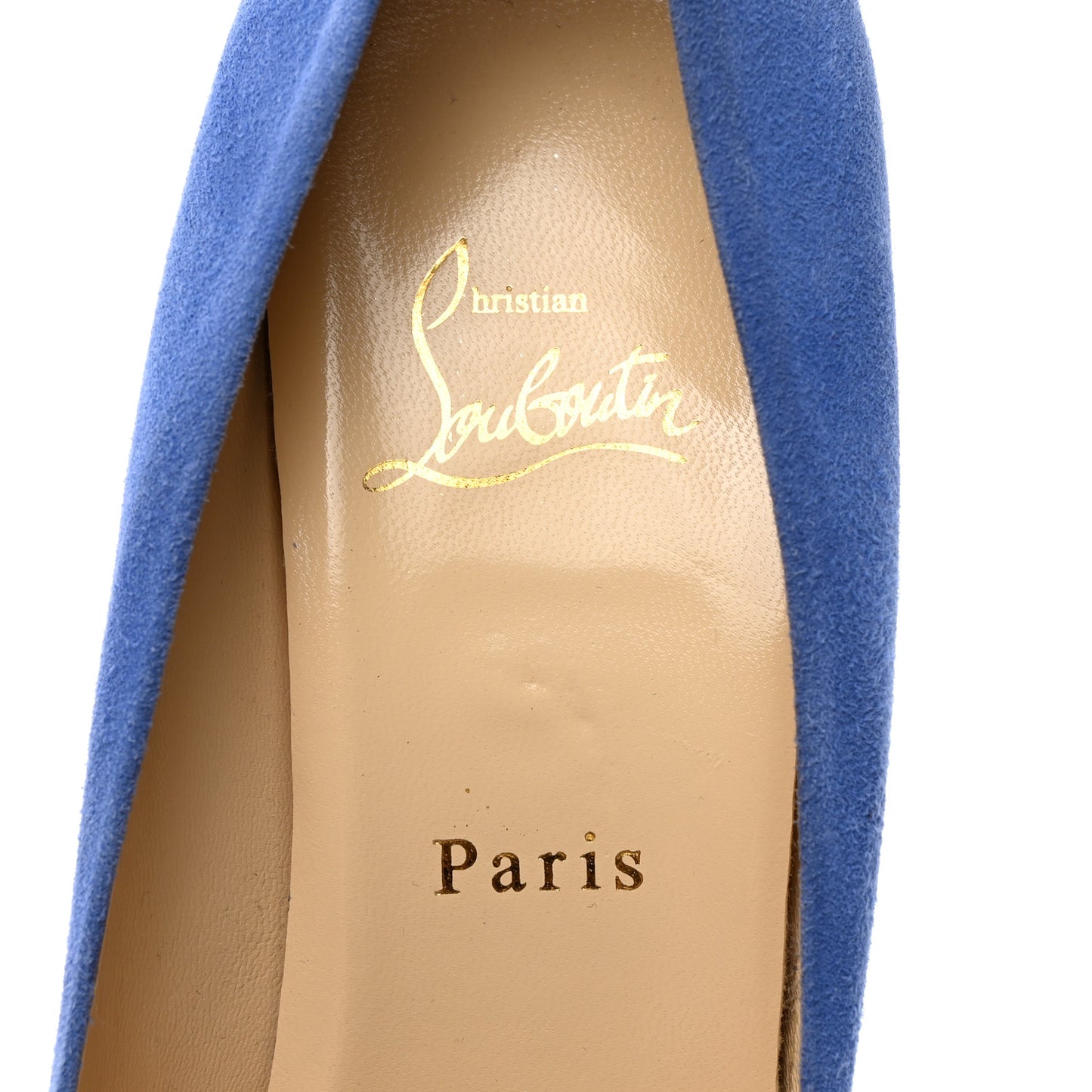 Veau Velours Open Lips Pumps 39.5 Azulejo