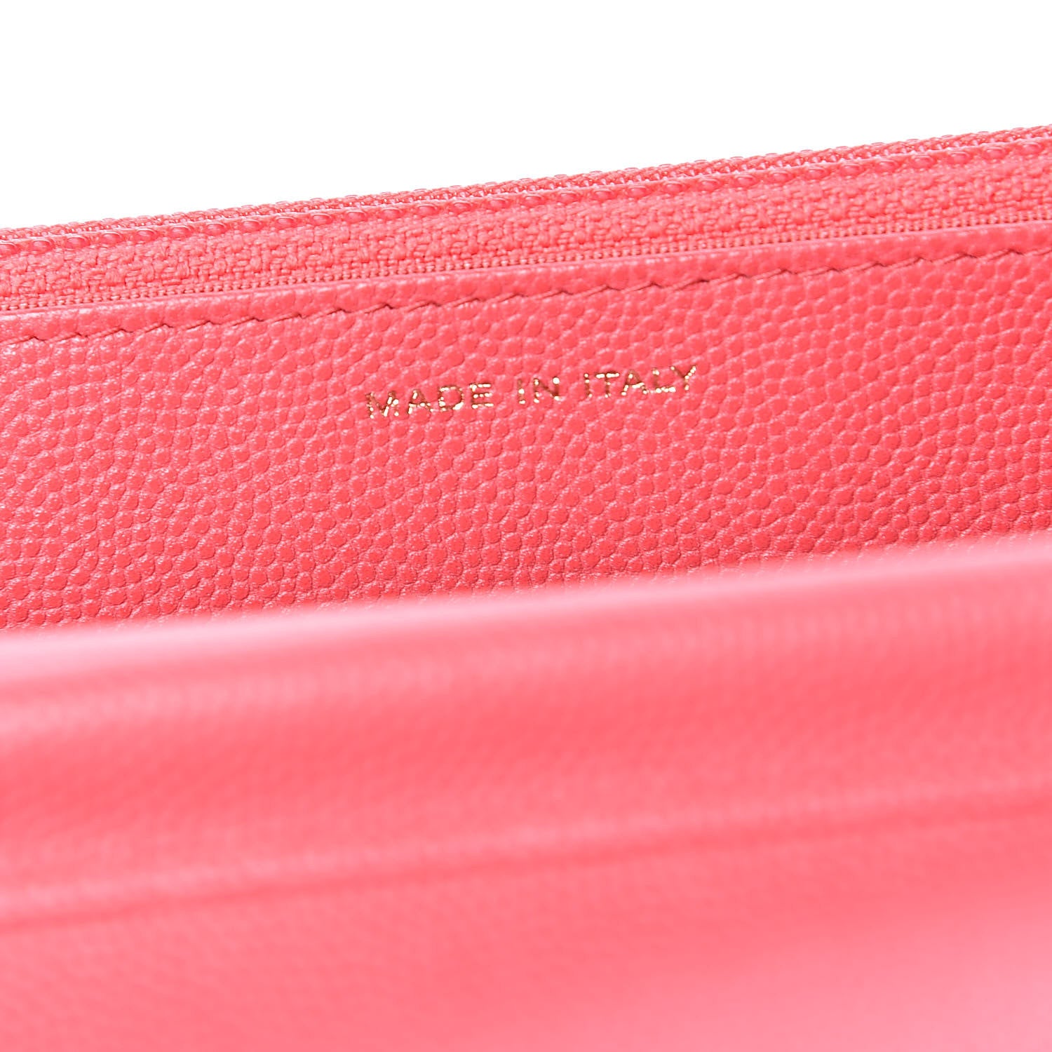 Chanel Caviar Quilted Wallet on Chain WOC Coral 7 of 11