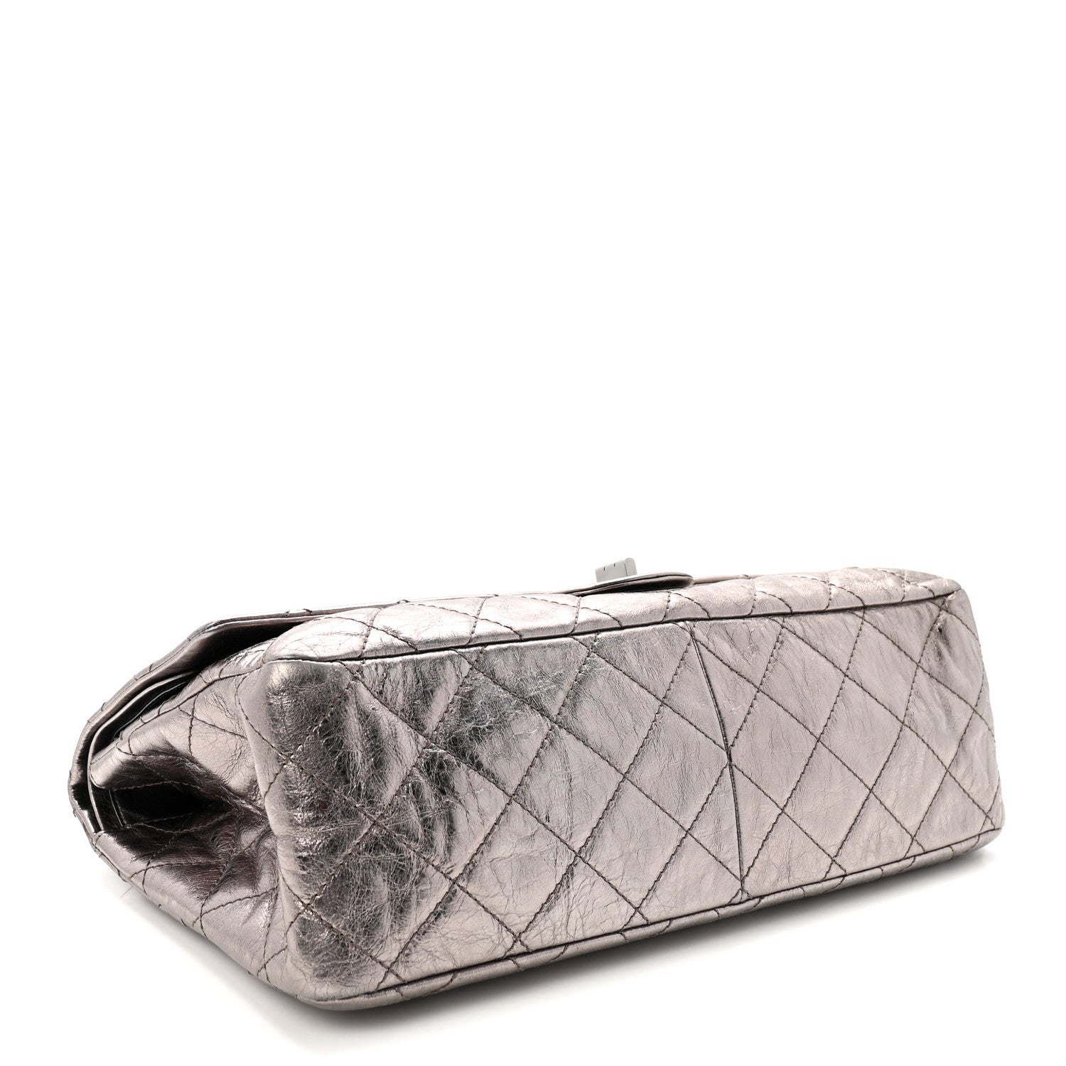 Chanel Metallic Aged Calfskin Quilted 2.55 Reissue 228 Flap Silver 4 of 10