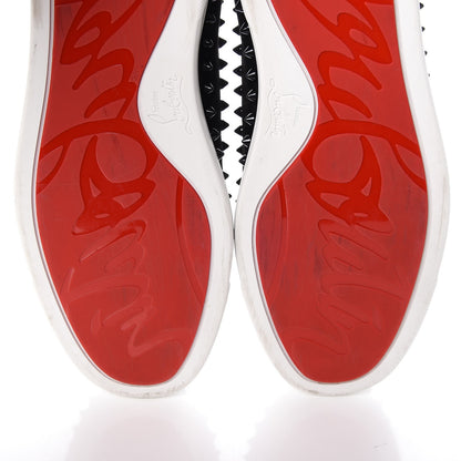 Christian Louboutin Mens Veau Velours Spike Pik Boat Flat 43.5 Black 9 of 14