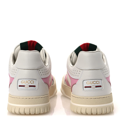Gucci Calfskin Womens Re-Web Sneakers 40 White Pink 6 of 10