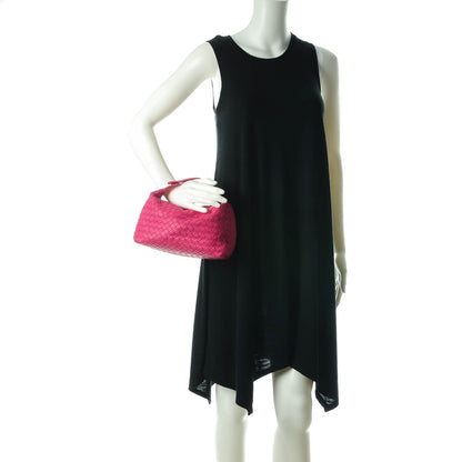 Bottega Veneta Nappa Intrecciato Cosmetic Case Pink 2 of 8