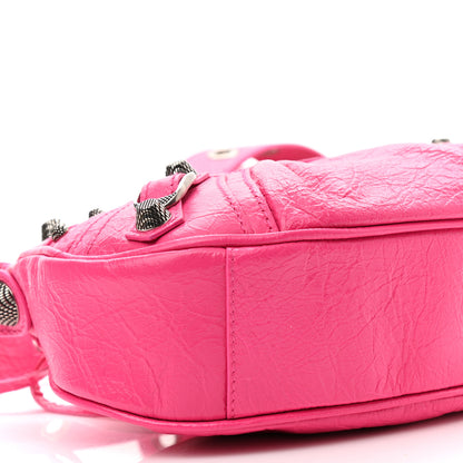 Balenciaga Agneau Arena Le Cagole Shoulder Bag XS Hot Pink 9 of 10