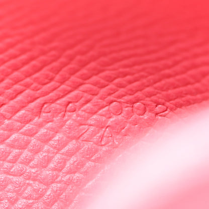 Hermes Epsom Calvi Card Case Rose Azalee 6 of 6