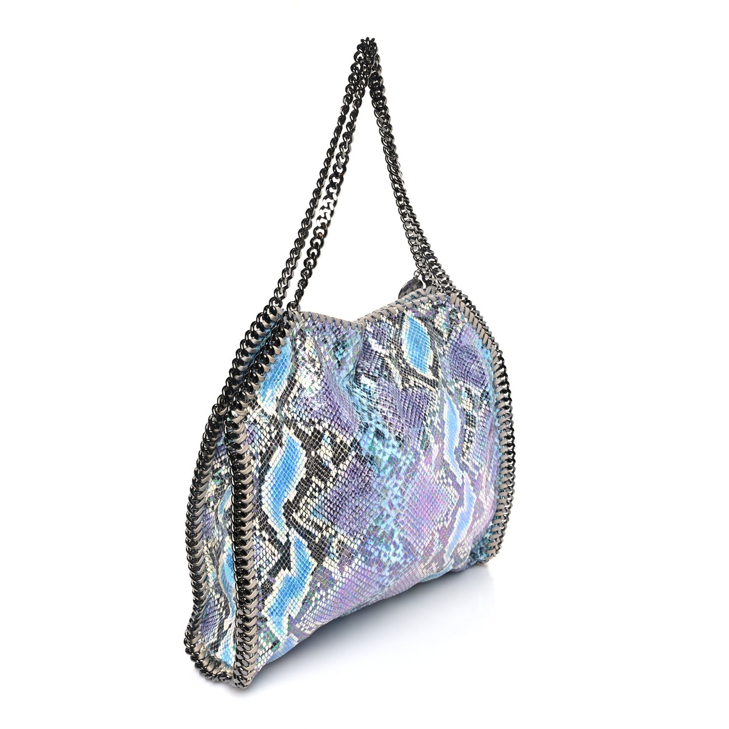 Eco Python Oleographic Small Falabella Tote Navy