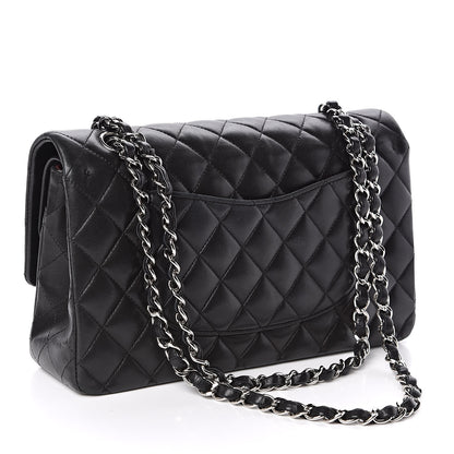 Chanel Lambskin Quilted Medium Double Flap Black 3 of 16