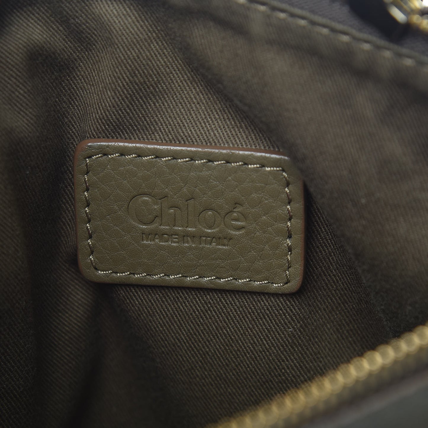 Calfskin Baby Marcie Satchel Anchor Grey