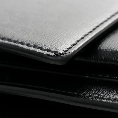 Saint Laurent Calfskin Medium Monogram Sunset Satchel Black 15 of 16