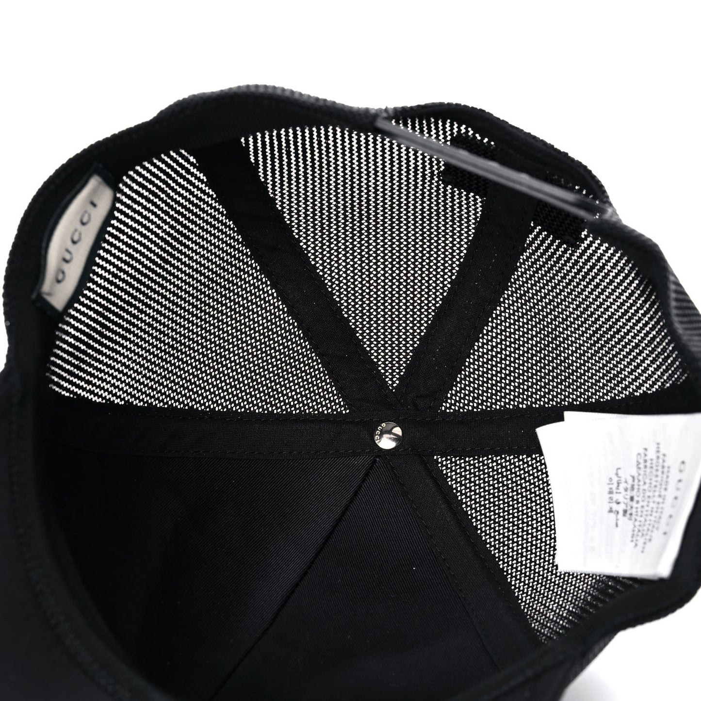 Nylon Monogram Baseball Hat M Black