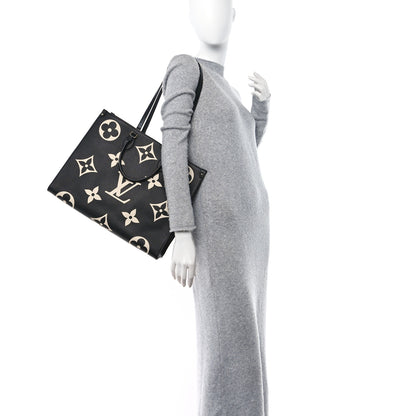 Louis Vuitton Empreinte Monogram Giant Onthego GM Black Beige 2 of 9