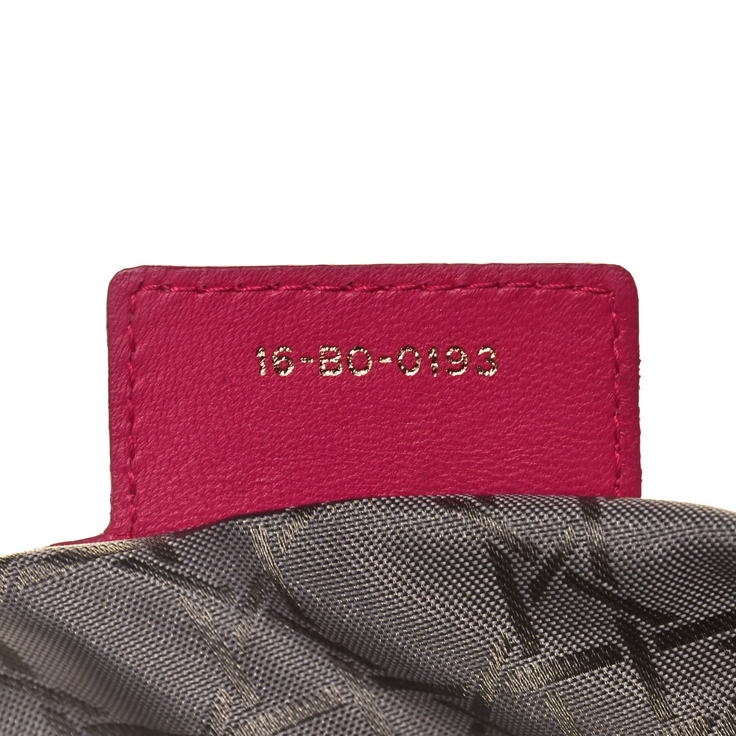 Lambskin Cannage Large Lady Dior Fuchsia