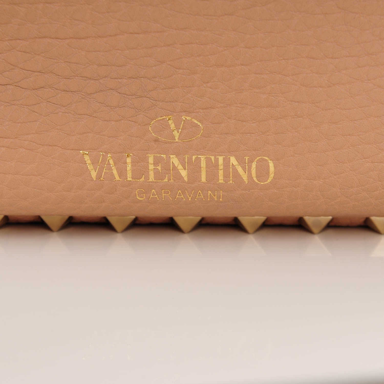 Valentino Garavani Pebbled Calfskin Small Rockstud Flip-Lock Messenger Bag Skin Sorbet 6 of 7