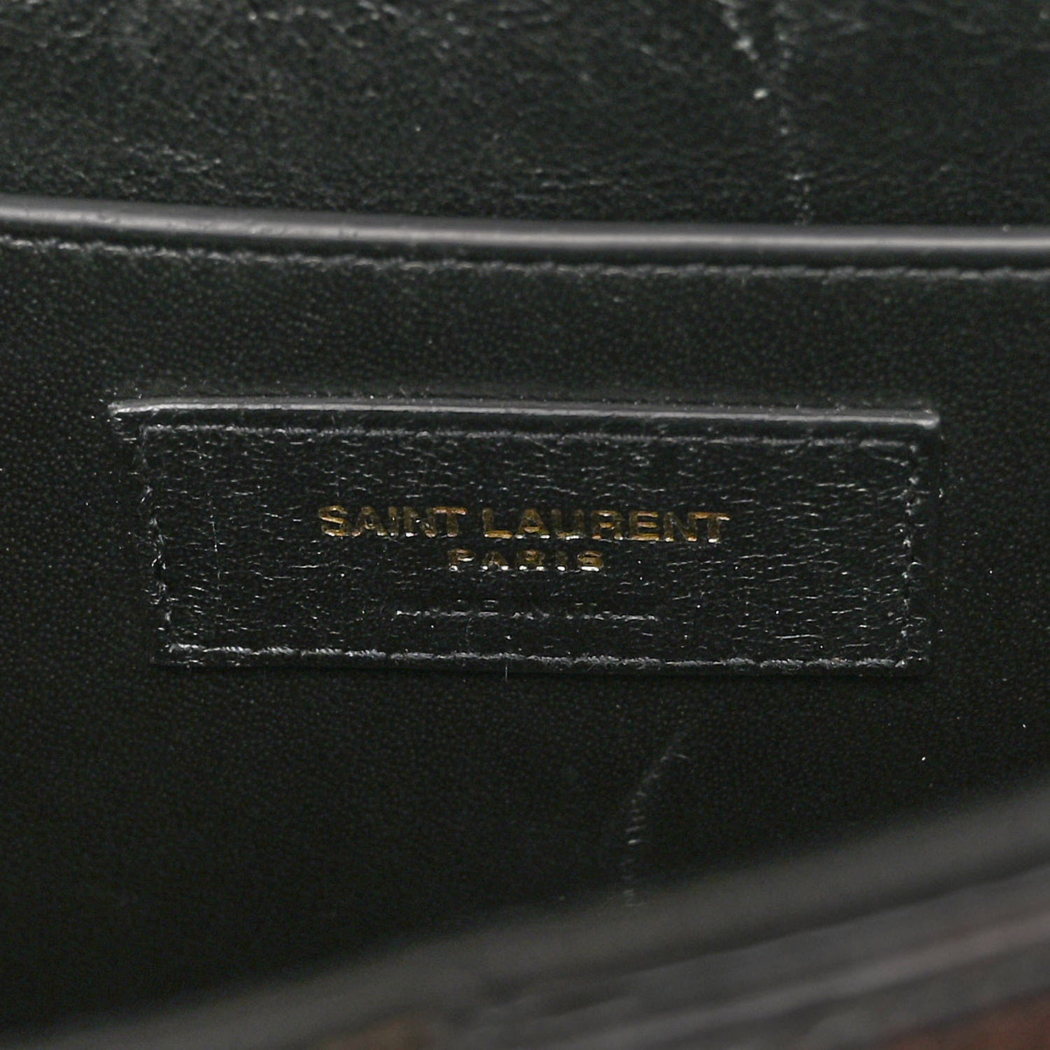 Saint Laurent Patent Matelasse Monogram Large Vicky Chain Bag Black 6 of 10