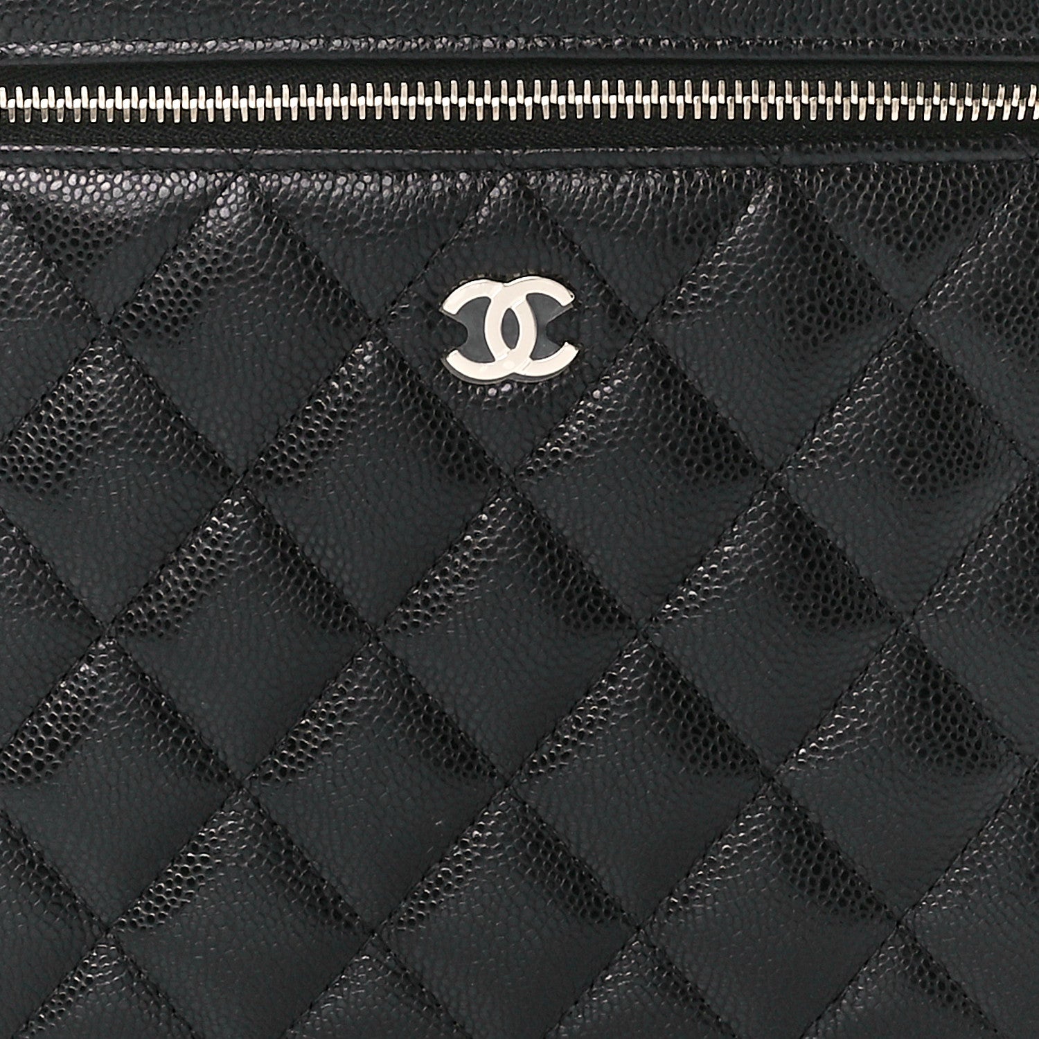 Chanel Caviar Quilted Large Vanity Pouch Black 8 of 11