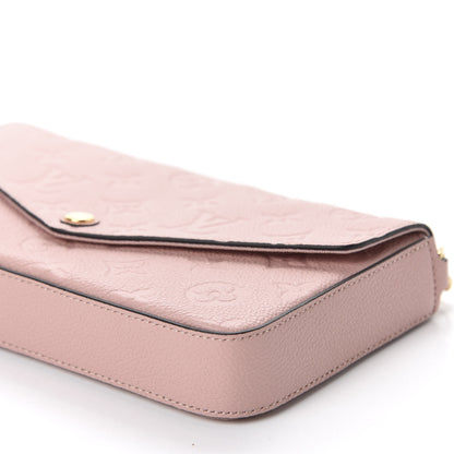Louis Vuitton Empreinte Pochette Felicie Chain Wallet Rose Poudre 7 of 10