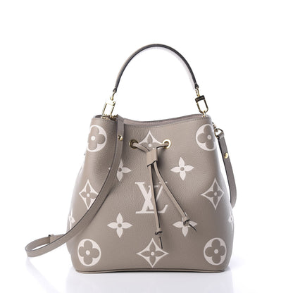 Louis Vuitton Empreinte Monogram Giant Neonoe MM Tourterelle Creme 2 of 9