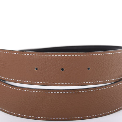 Hermes Box Togo 32mm H Belt 85 Black Gold 3 of 6