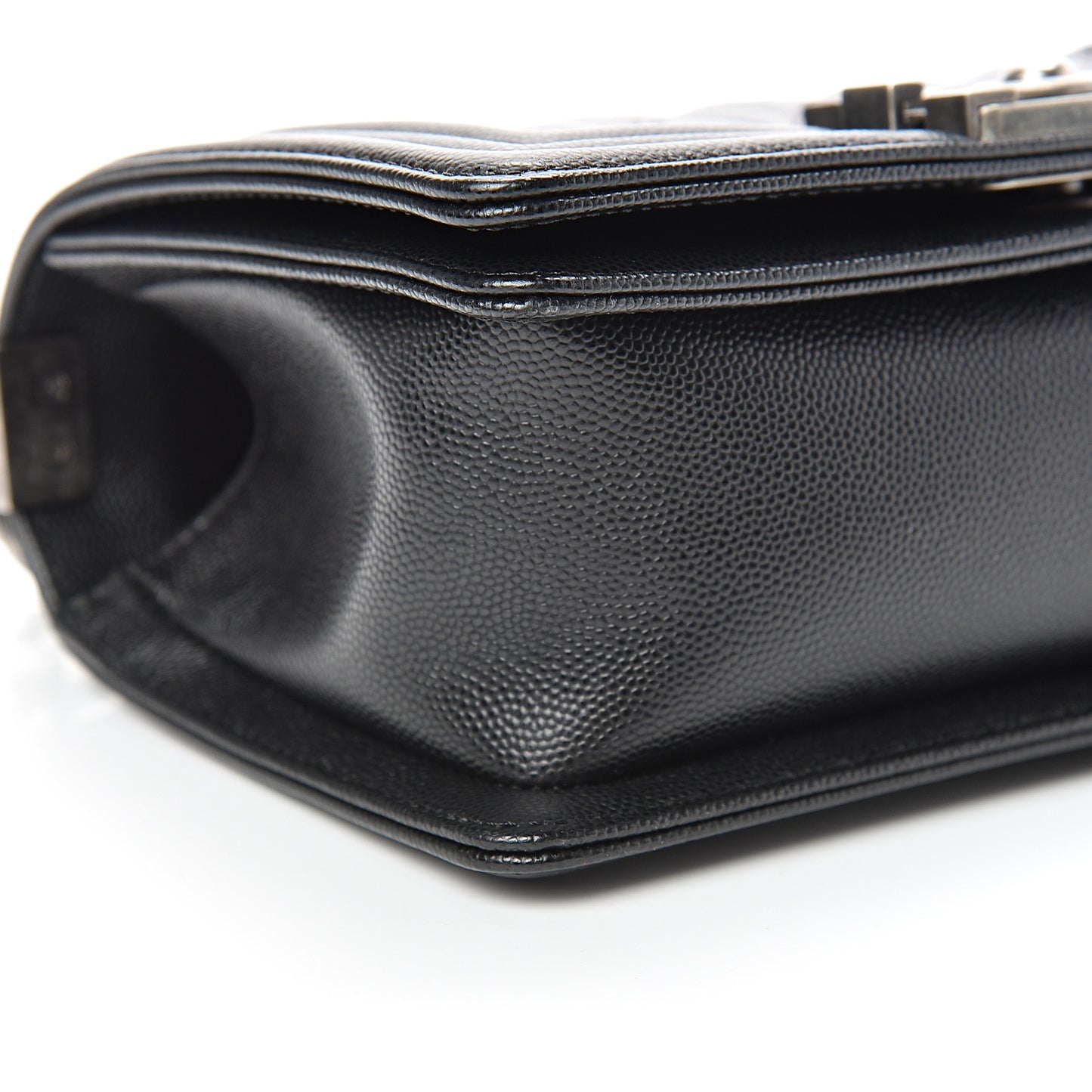 Caviar Quilted Small Boy Flap Black