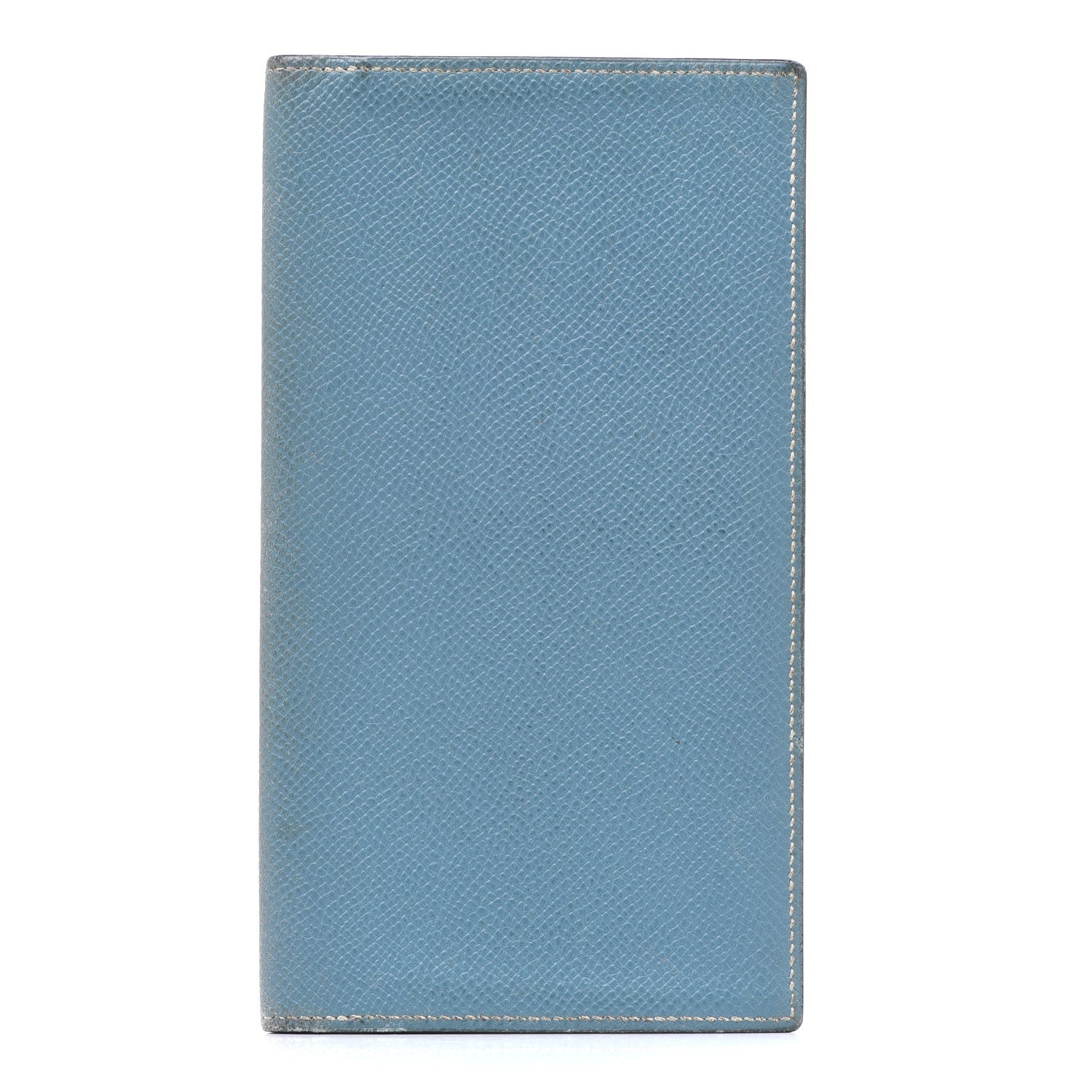 Hermes Epsom MC2 Fleming Long Wallet Blue Jean 1 of 12
