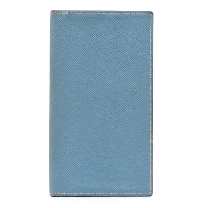 Hermes Epsom MC2 Fleming Long Wallet Blue Jean 1 of 12