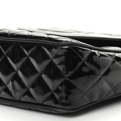 Chanel Patent Quilted Tassel Camera Case Black 11 of 14