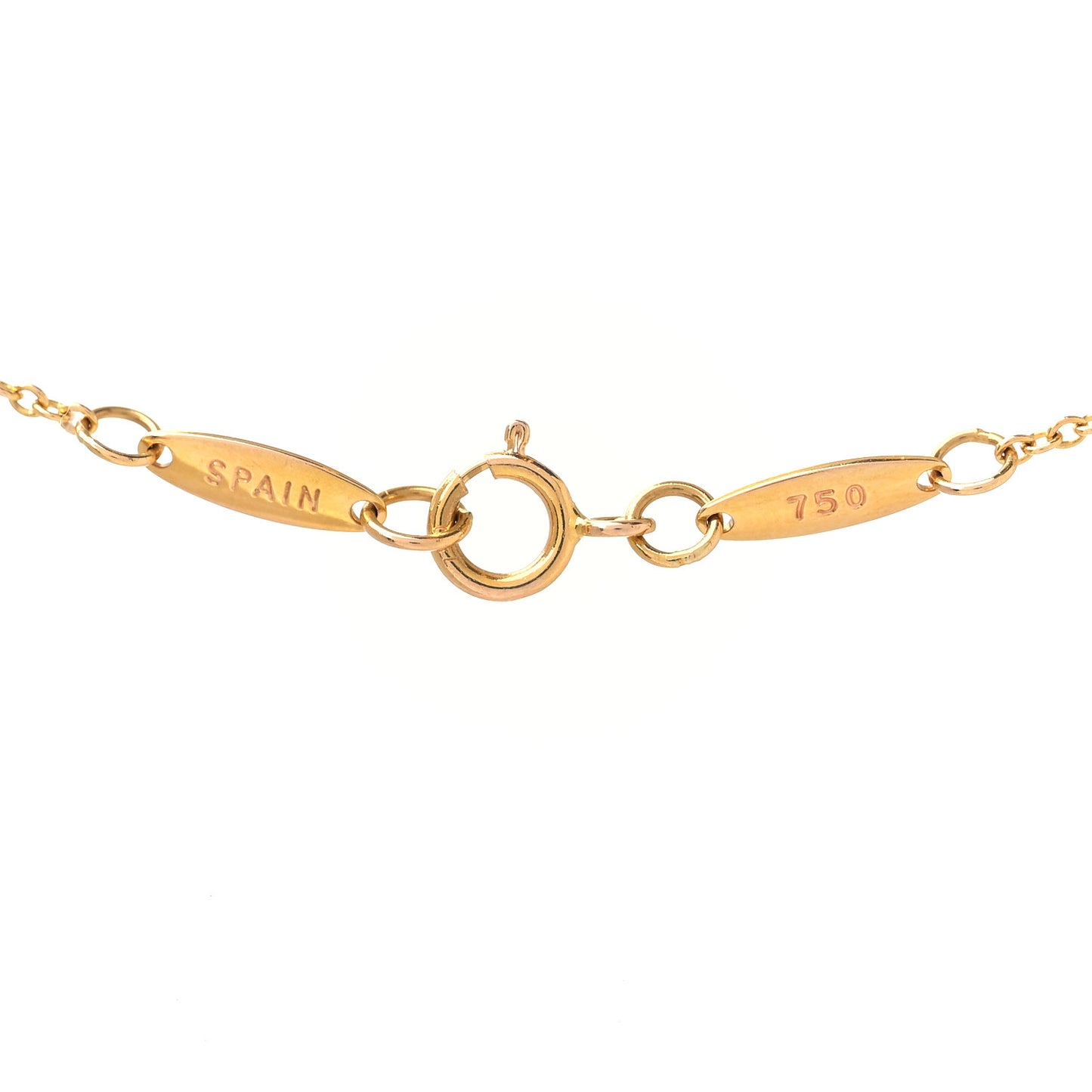 18K Rose Gold Diamond .03ct Elsa Peretti Diamonds by the Yard Pendant Necklace