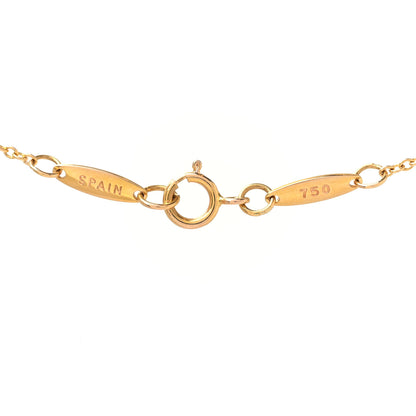Tiffany 18K Rose Gold Diamond .03ct Elsa Peretti Diamonds by the Yard Pendant Necklace 4 of 4