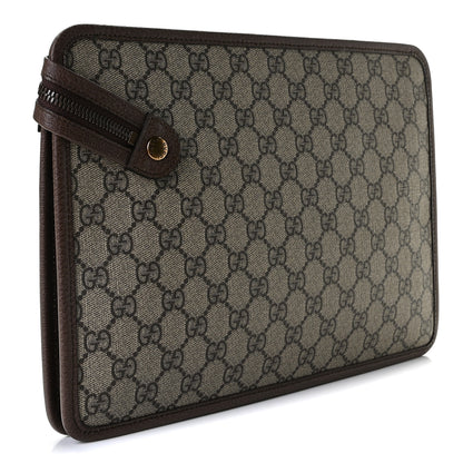 Gucci GG Supreme Monogram Web Small Ophidia Documents Holder Beige New Acero 3 of 7