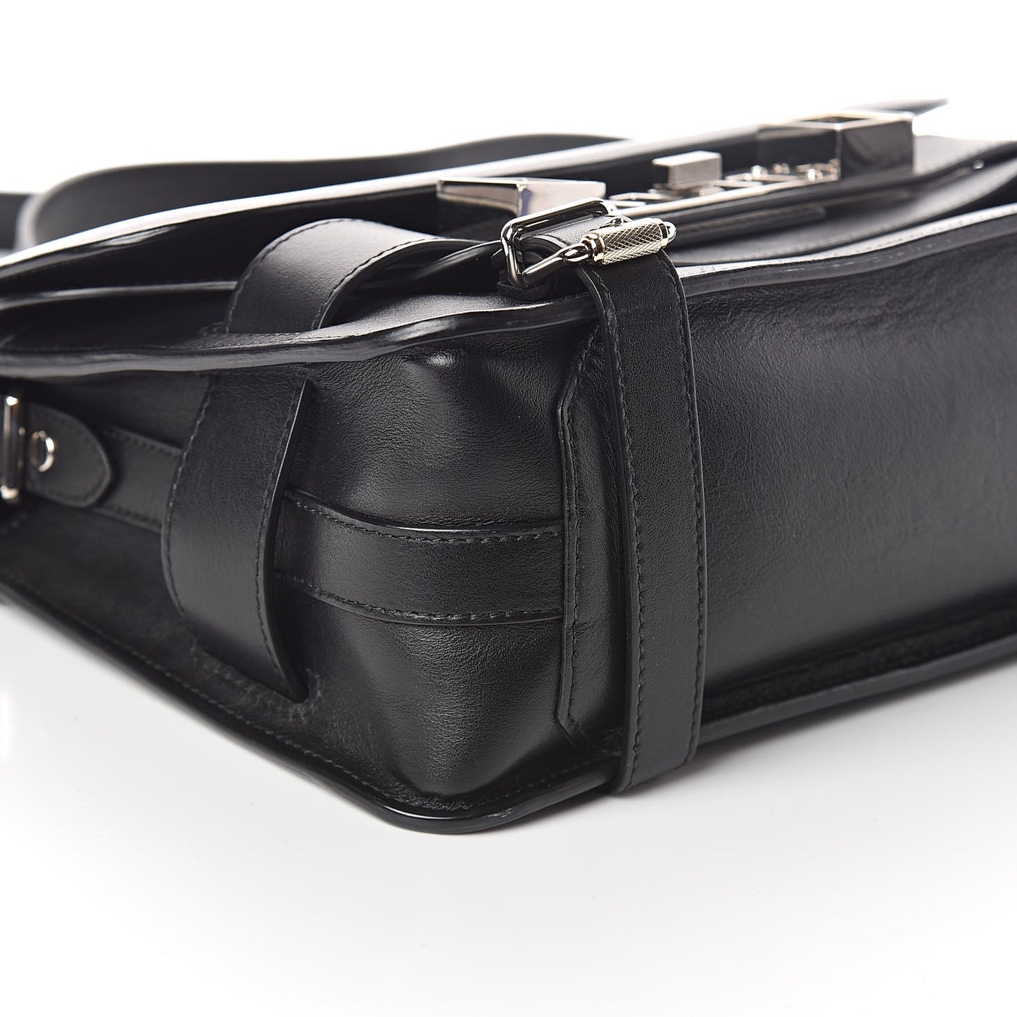 Calfskin PS11 Classic Shoulder Bag Black