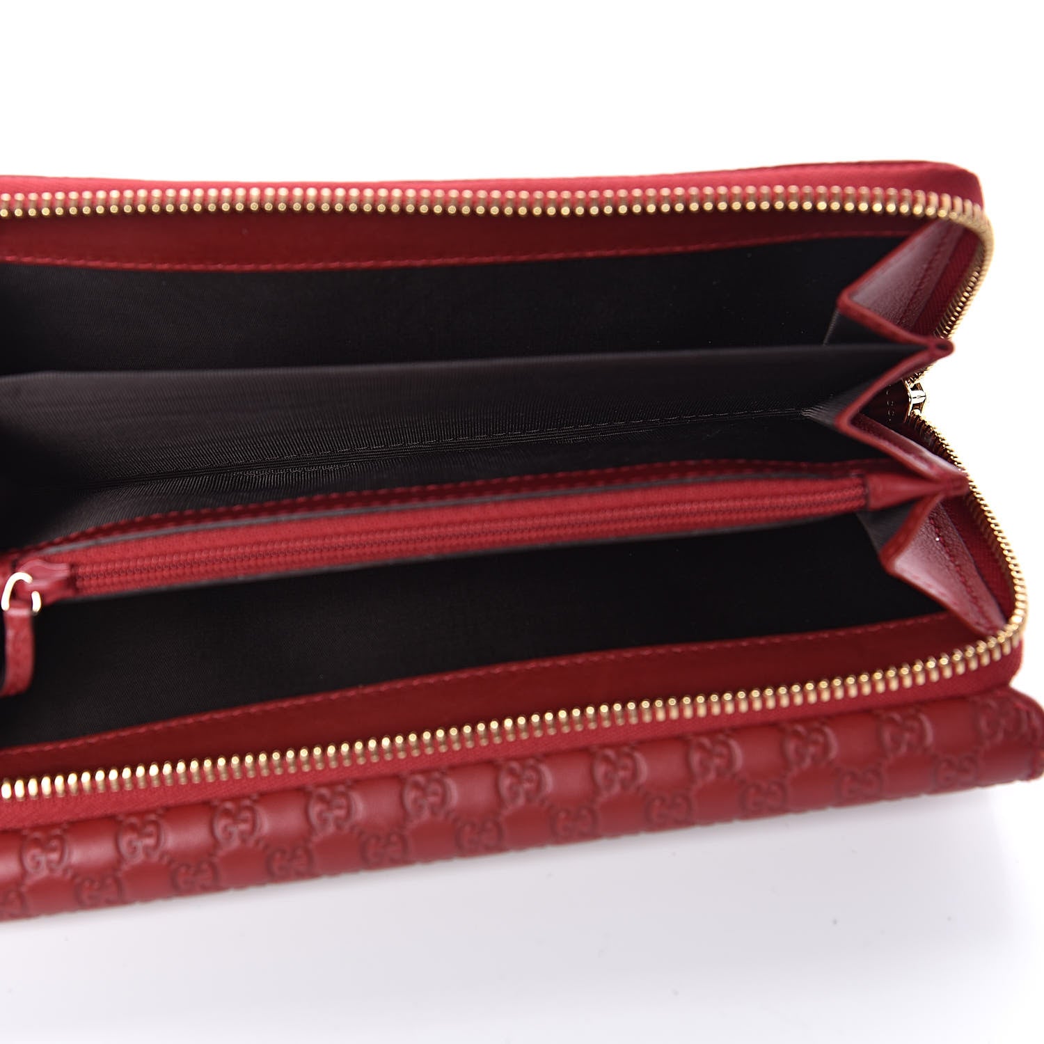 Gucci Soft Microguccissima Continental Zip Wallet Red 5 of 9