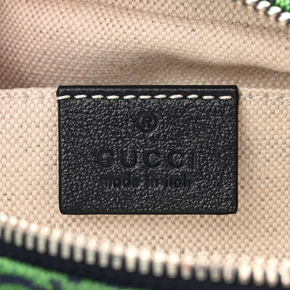 Gucci Monogram Multicolor Matelasse Diagonal Small GG Marmont Chain Shoulder Bag Green Blue 6 of 10