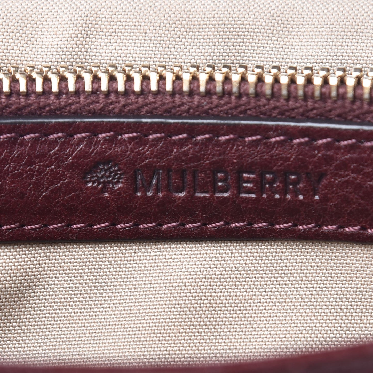 Grainy Leather Bayswater Wallet Oxblood