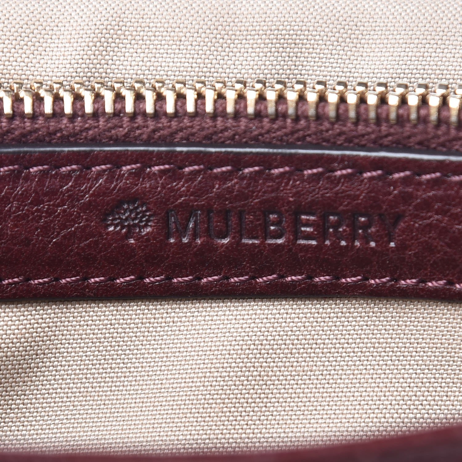 Mulberry Grainy Leather Bayswater Wallet Oxblood 6 of 8