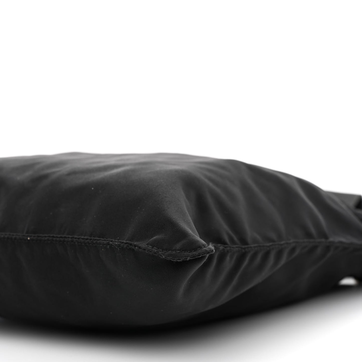 Tessuto Nylon Flat Messenger Bag Black