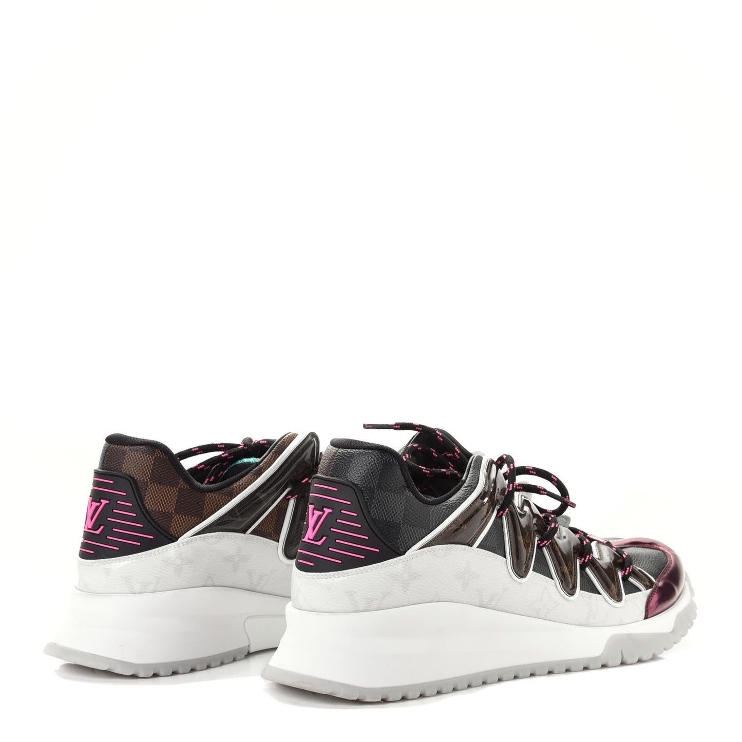 Damier Graphite Monogram Mens Zigzag Sneakers 11 Multicolor