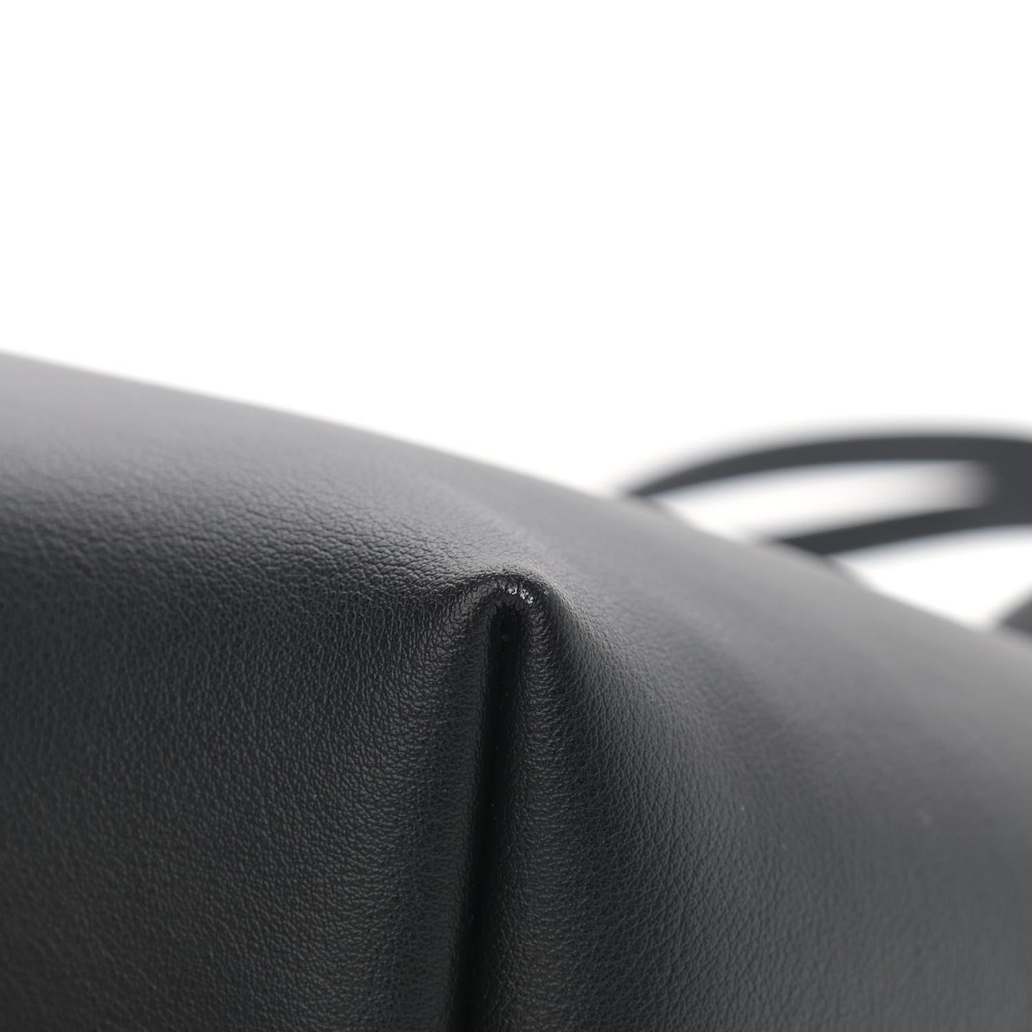 Calfskin Large Shopping Tote Black