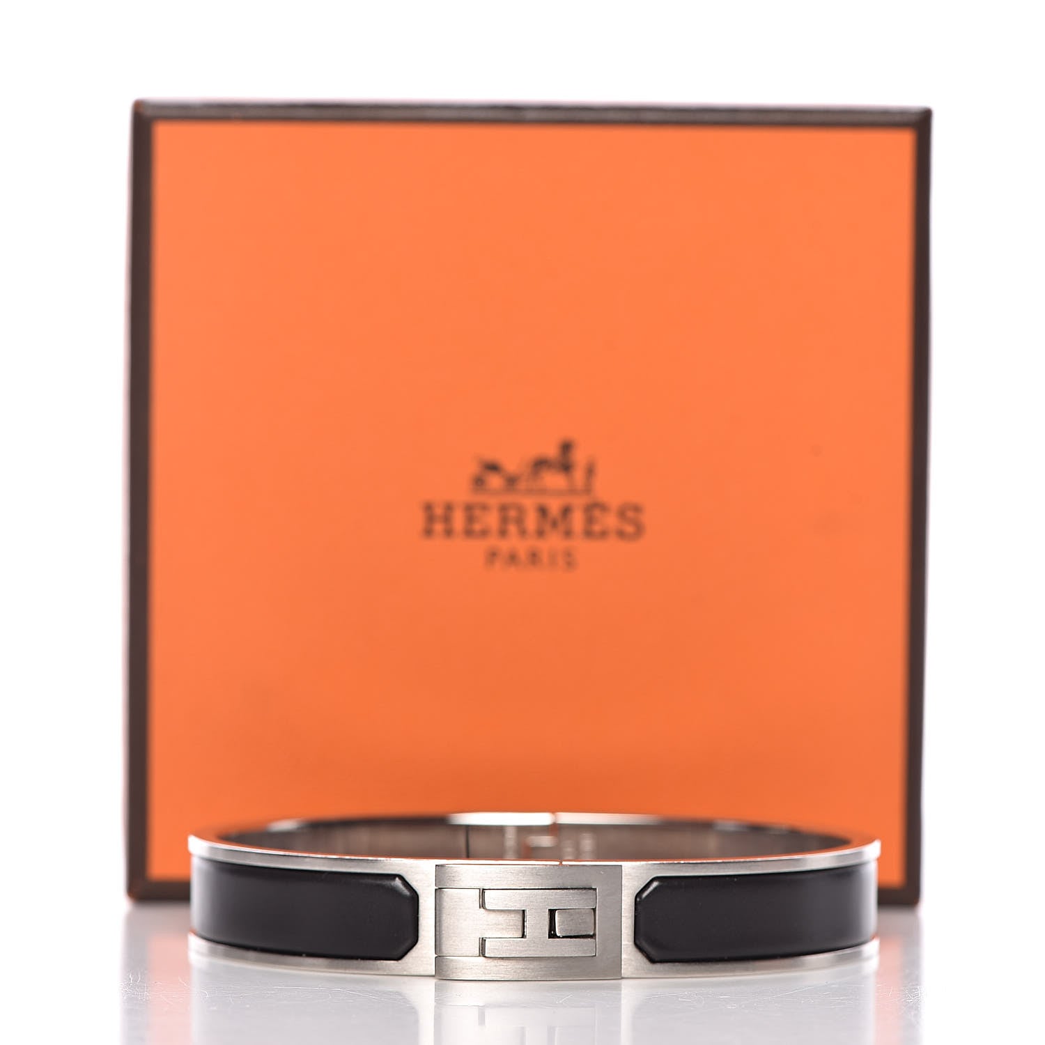 Hermes Matte Enamel Jet Bracelet T5 Black 7 of 7