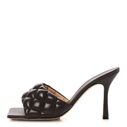Bottega Veneta Nappa Matelasse Padded Mule Sandals 40 Chocolate Spread 1 of 11