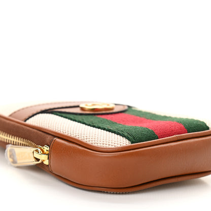 Gucci Vintage Canvas Calfskin Web Belted iPhone Case 70 28 Sand Cuir 9 of 10