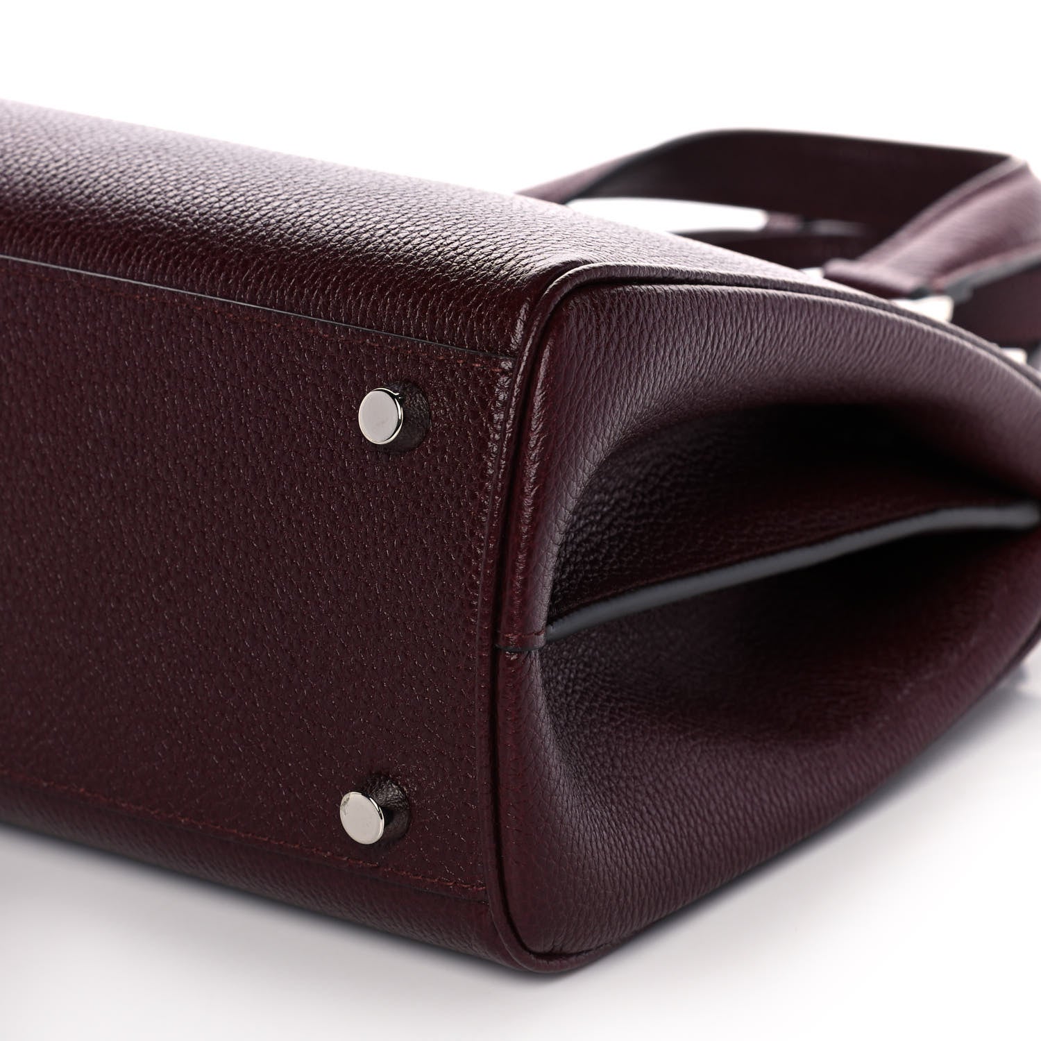 Gucci Grainy Calfskin Small Zumi Top Handle Bag Vintage Bordeaux 12 of 12