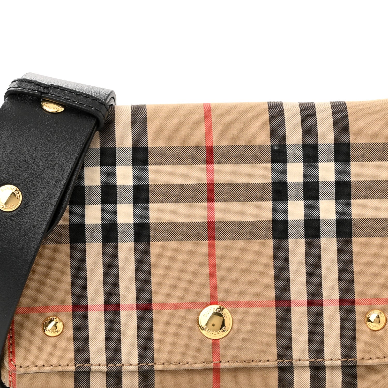 Burberry Vintage Check Hackberry Crossbody Bag Archive Beige Black 7 of 11