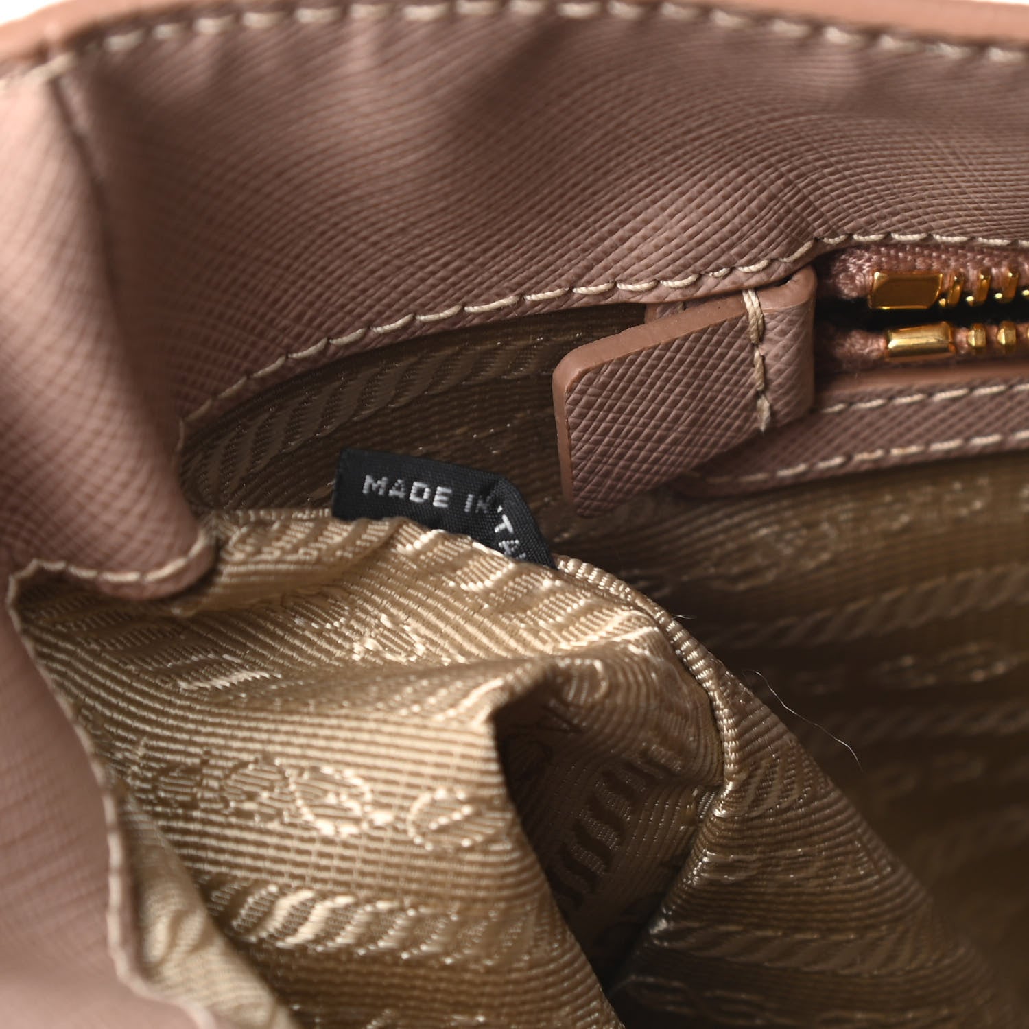 Prada Saffiano Lux Large Tote Cammeo 7 of 16