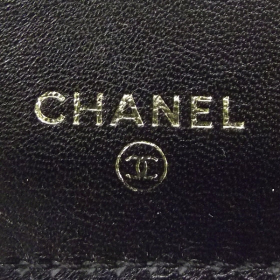 Caviar Zip Wallet Black