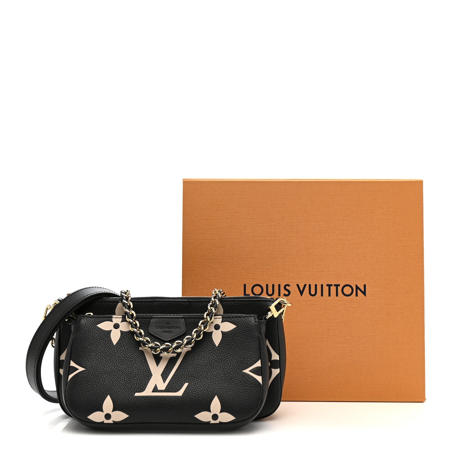 Empreinte Monogram Giant Multi Pochette Accessories Black Beige