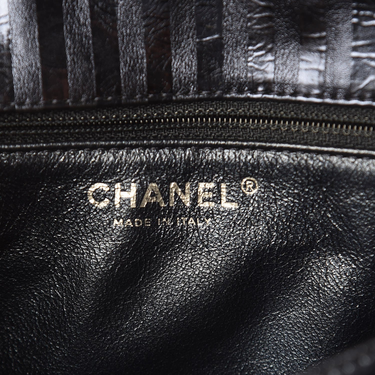 Chanel Metallic Aged Calfskin Striped Accordion Reissue 2.55 Flap Blue 8 of 10