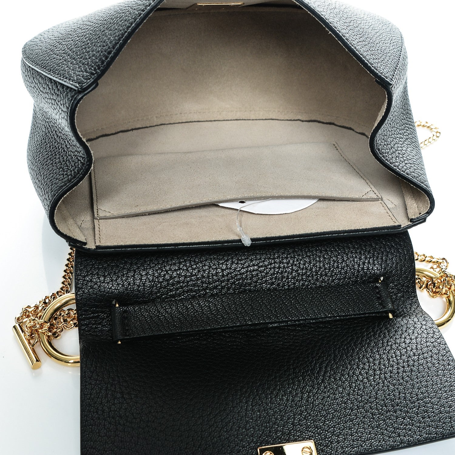 Chloe Grained Lambskin Drew Shoulder Bag Black 5 of 6