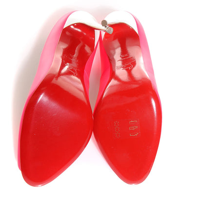 Christian Louboutin Jazz Calf Youpi 120 Pumps 39.5 Fuchsia White 5 of 7
