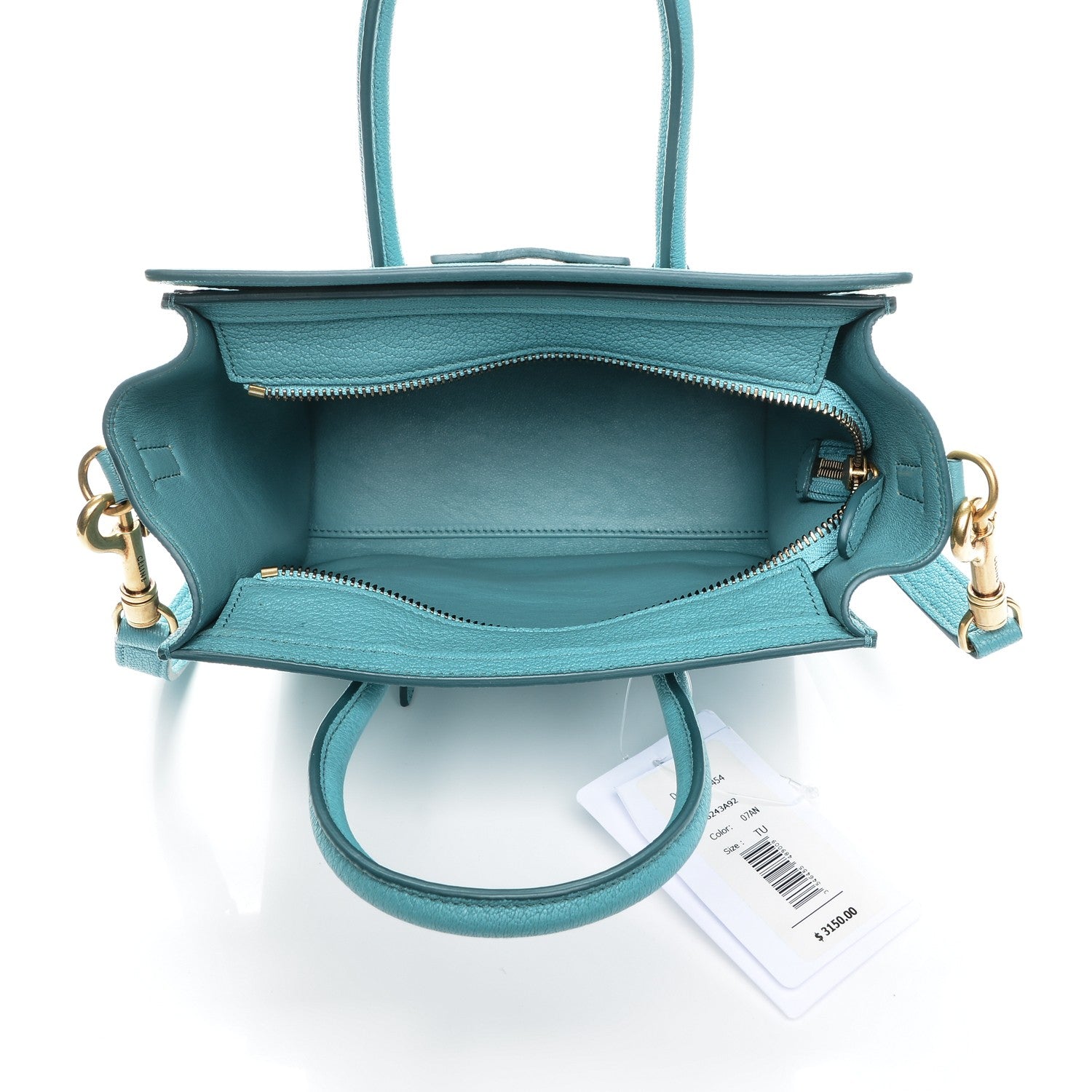 Celine Goatskin Nano Luggage Antarctic 6 of 6